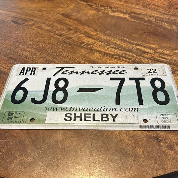 Tennessee Shelby Co license plate - Picture 1 of 4